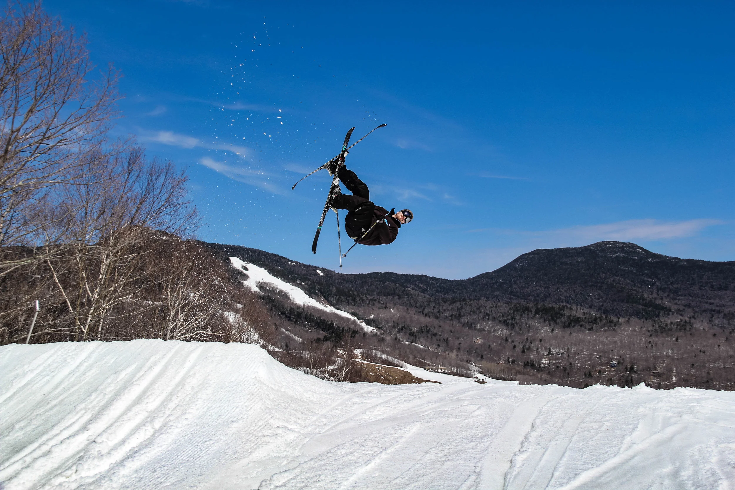 Letting 'er buck at Stowe, VT in 2014