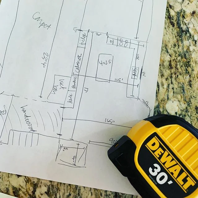 Pen ✅. Paper ✅. Tape measure ✅. Sometimes old school is the best way to go.