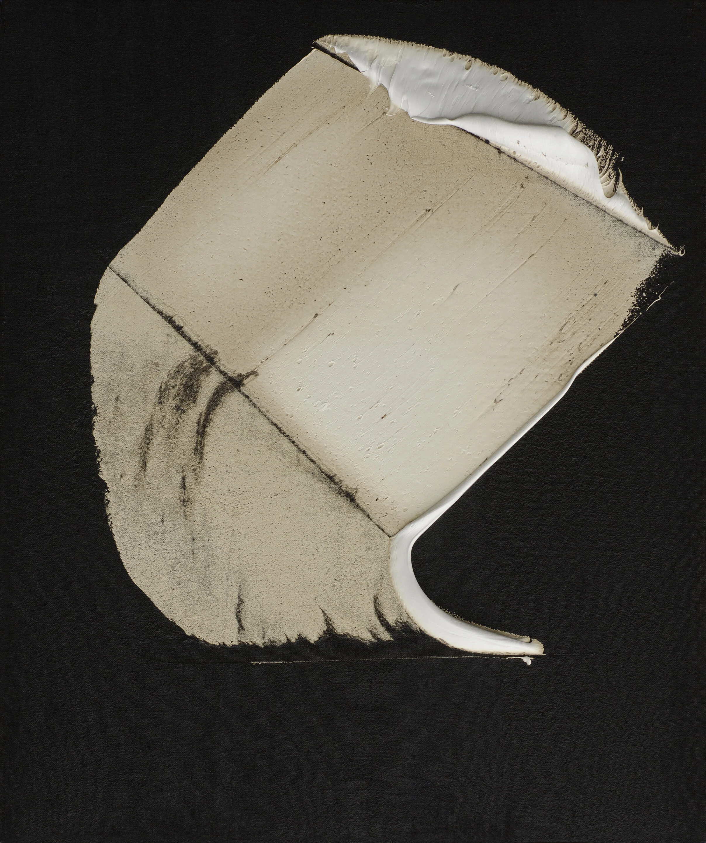Atonement, oil & tar on linen, 24"x20" 2019