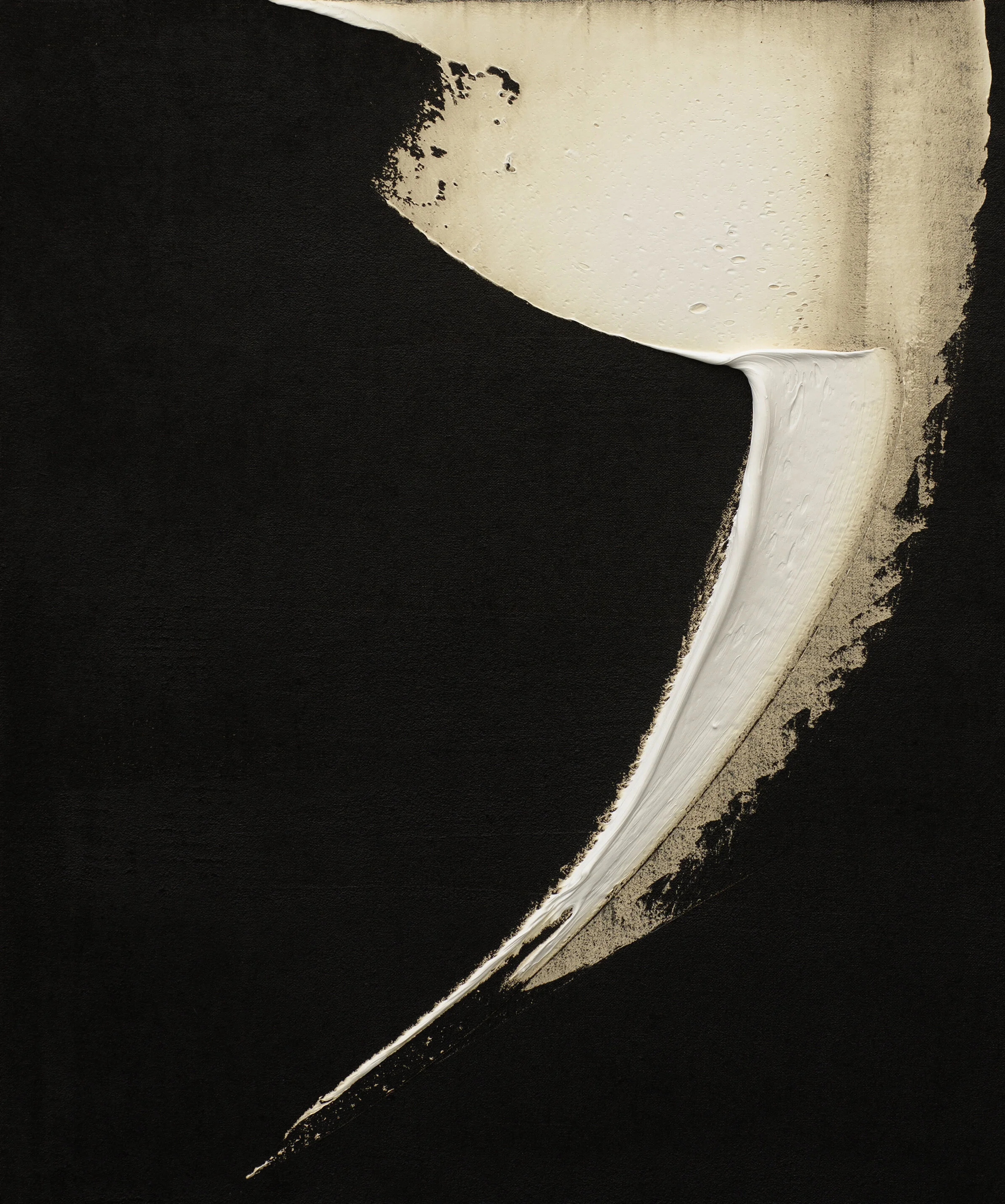 Apart From You, oil & tar on Linen, 24"x20" 2019