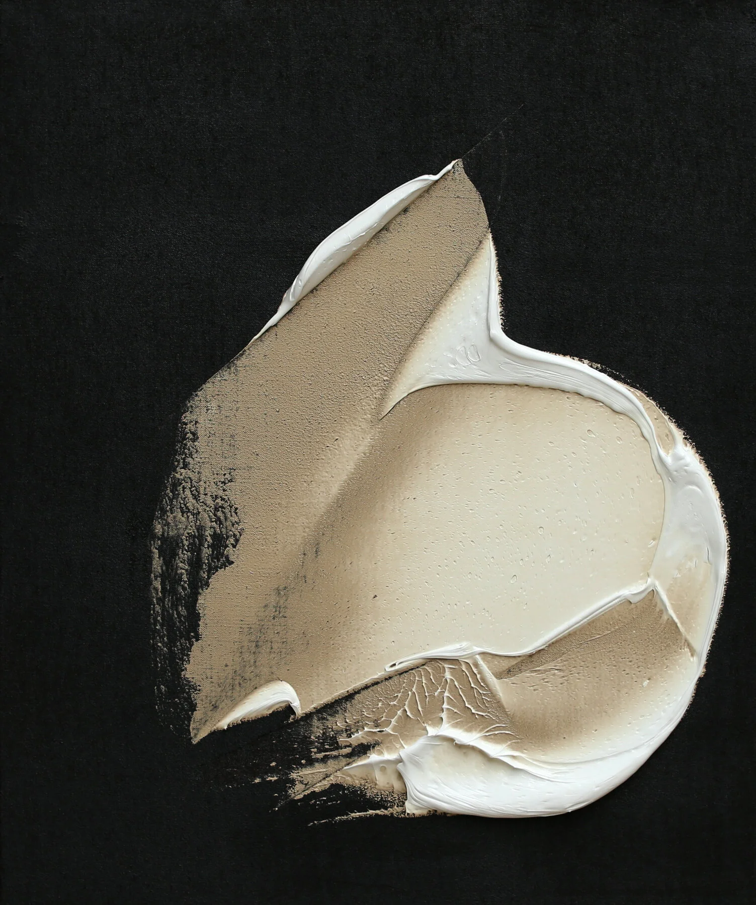 An Untarnished Birth, oil & tar on linen, 24"x20", 2018