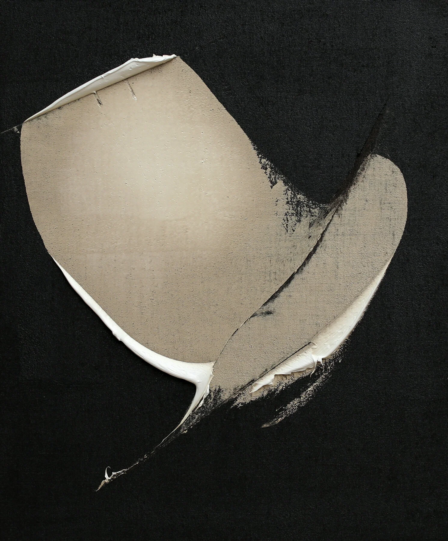 For Ever And Beyond, oil & tar on linen, 24"x20", 2018