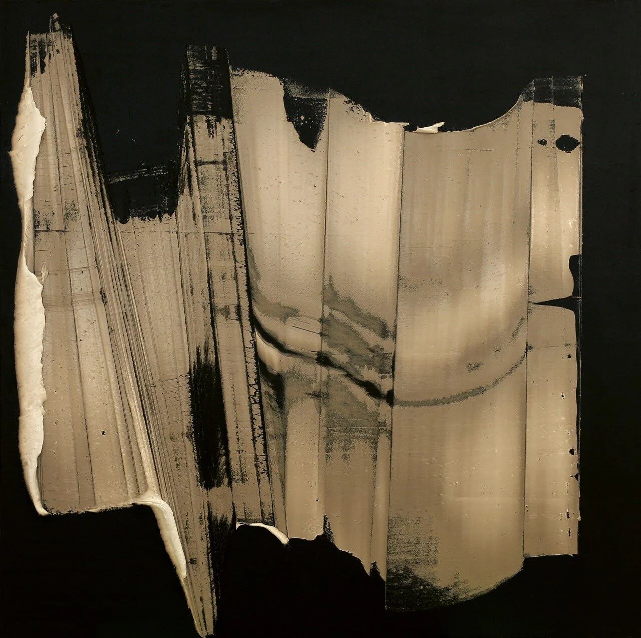 Together In Its Meaning, oil & tar on linen, 48"x48", 2018