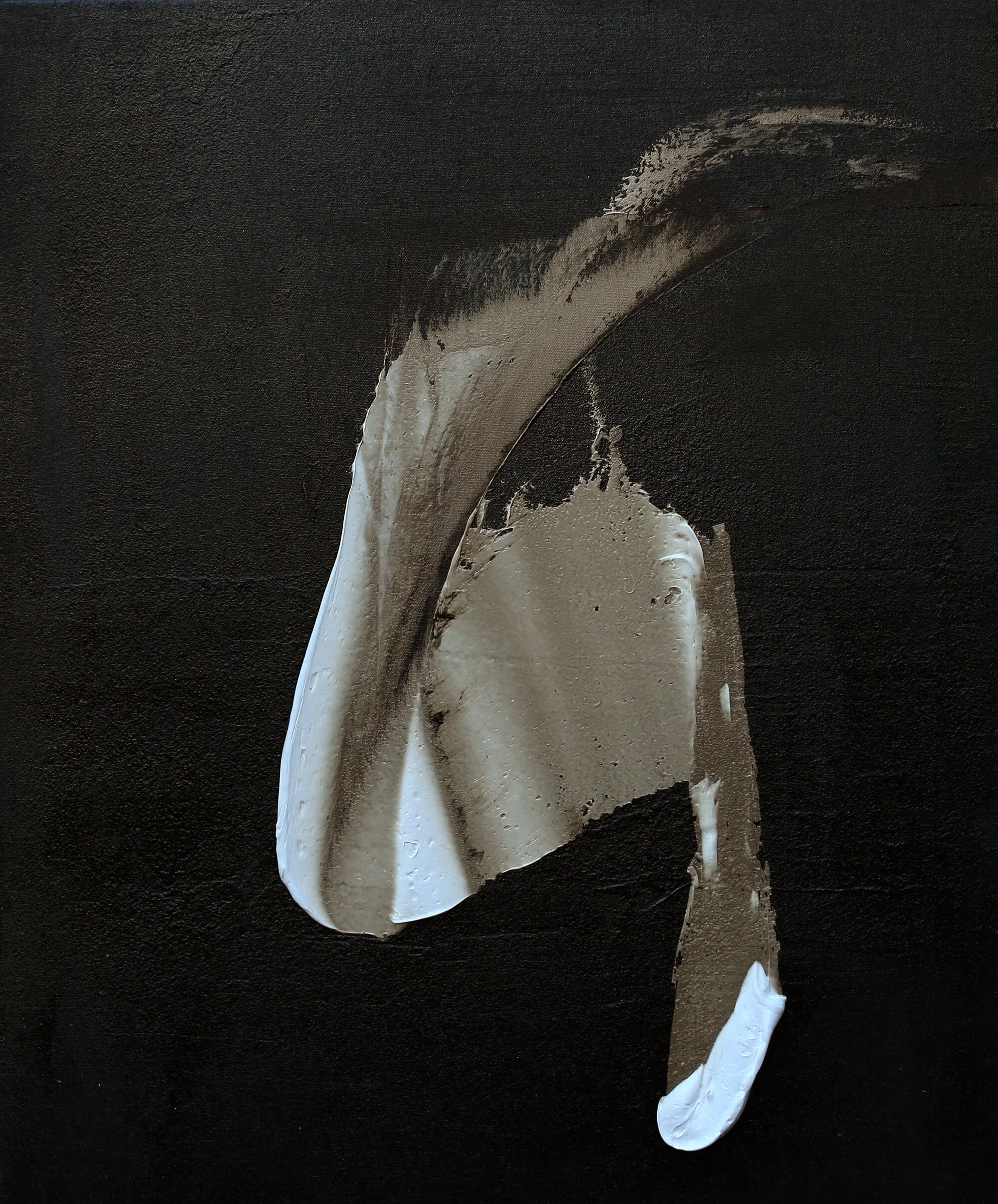 The Ark of Safety, oil and tar on Linen, 24"x20", 2016