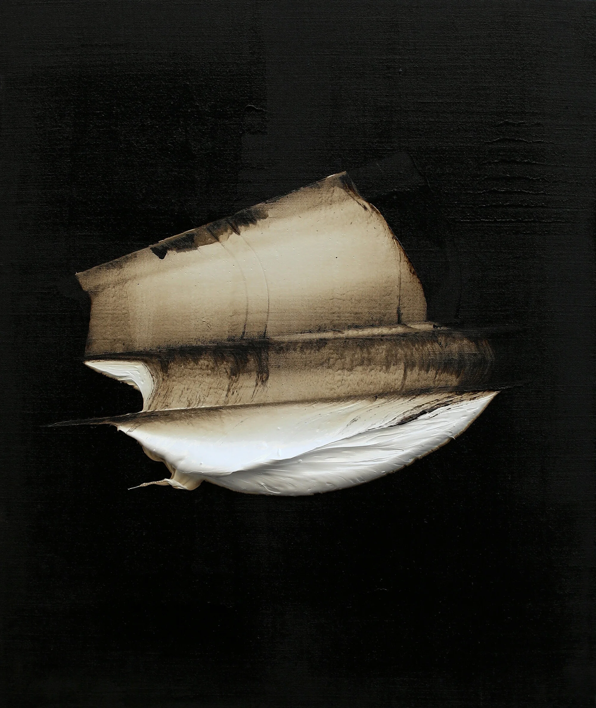 State of Grace, oil and tar on linen, 24"x20", 2017