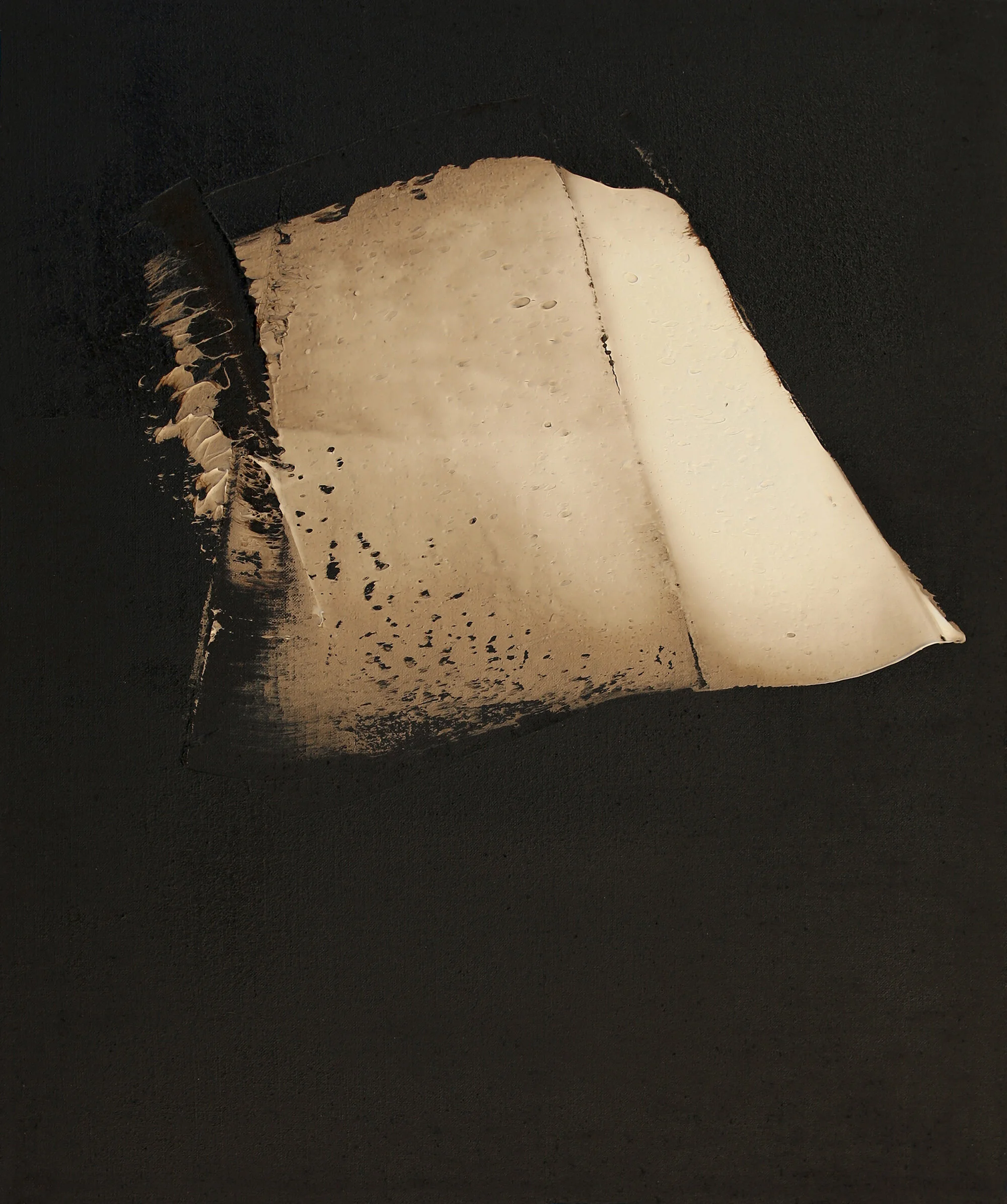 Share to Have, oil and tar on linen, 24"x20", 2017