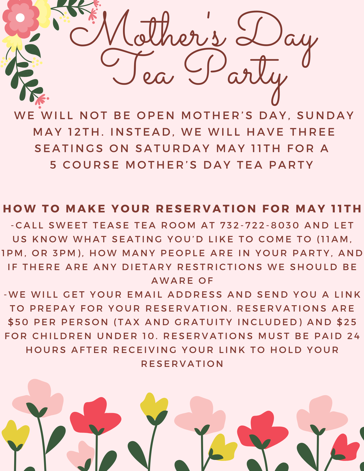 Afternoon Tea — Sweet Tease tea room