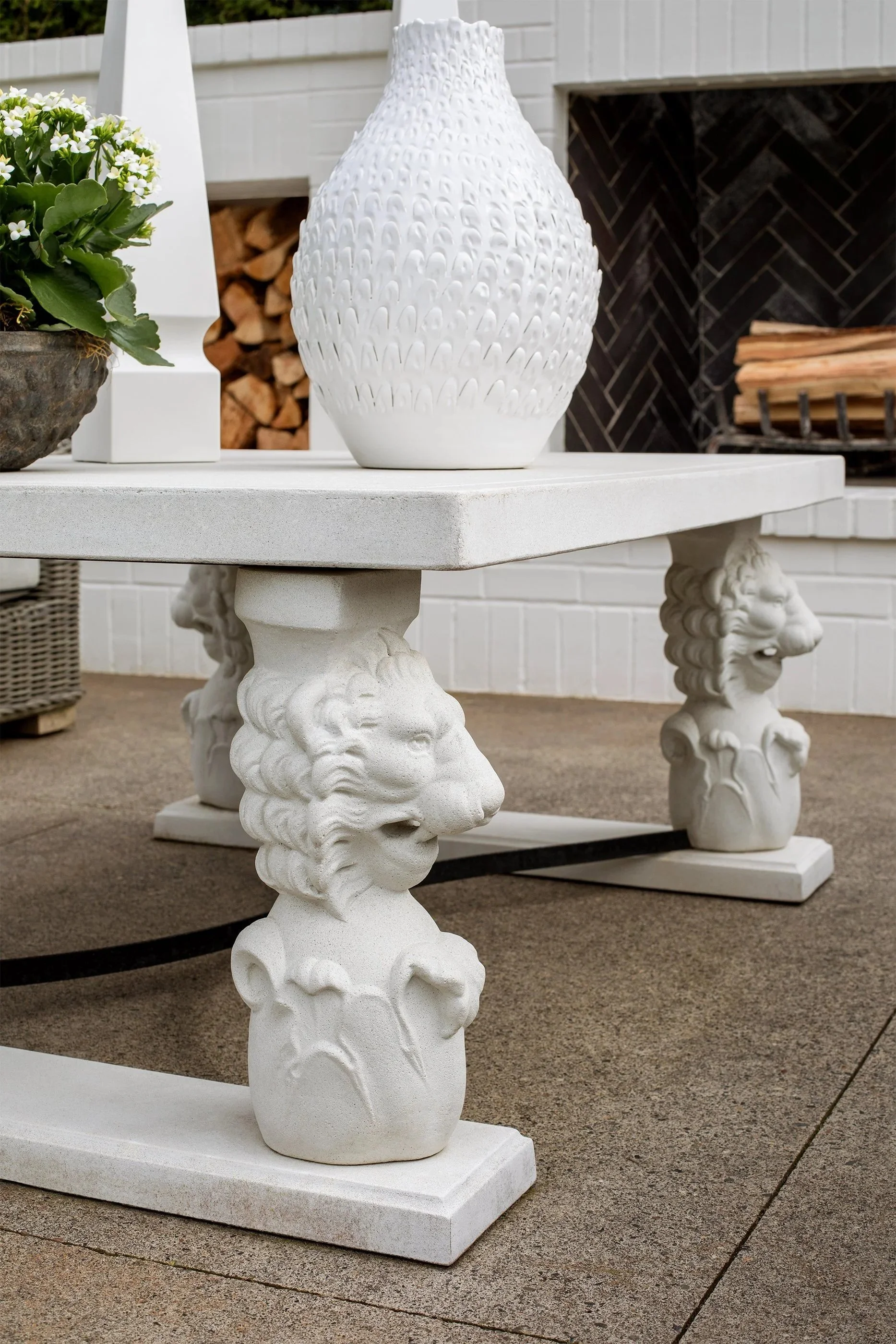 Maison, Inc. Interior Design_Portland_stone lion table fireside.jpg