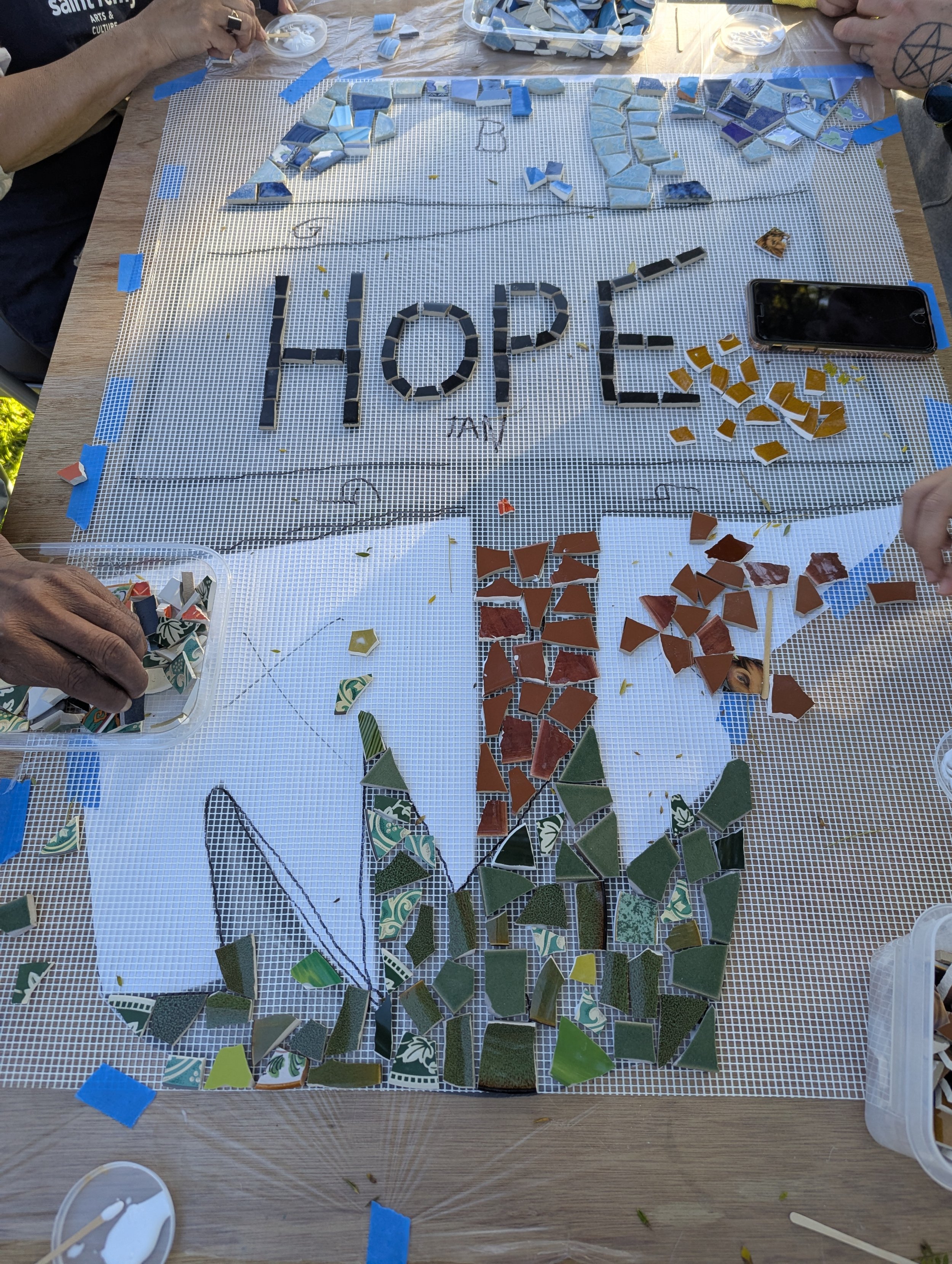 Community Mosaic Project with Safe Refuge in Long Beach