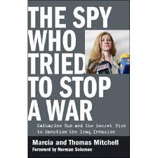 Book cover featuring Katharine Gun, whistleblower.