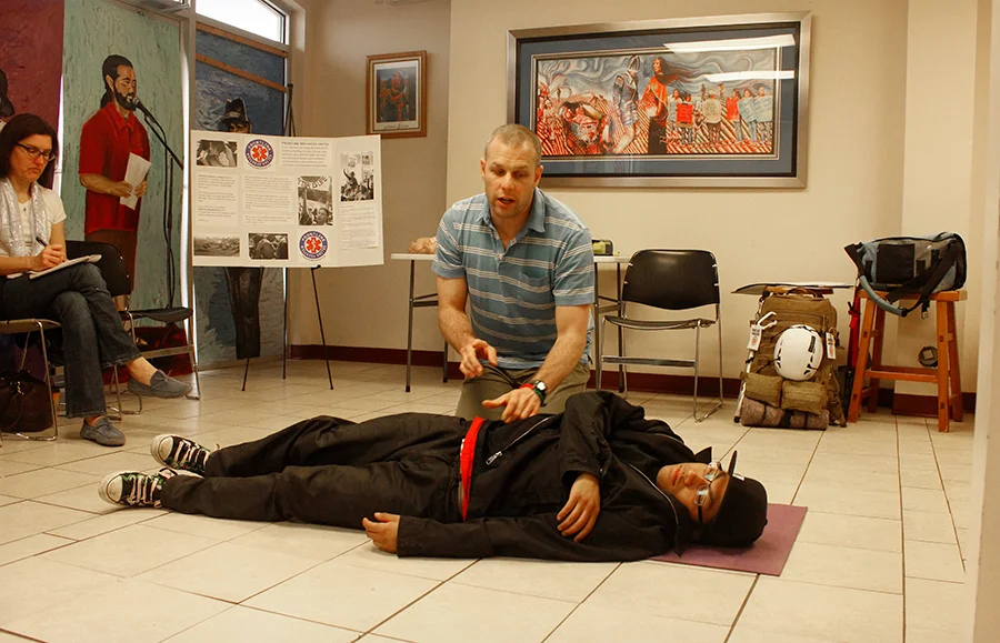 Training Director Taggart Long certifying medics in Salt Lake City, Utah Feb. 4, 2018.