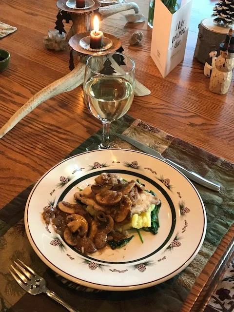 Grouse Bailey prepared with ruffed grouse collected in north central Minnesota.