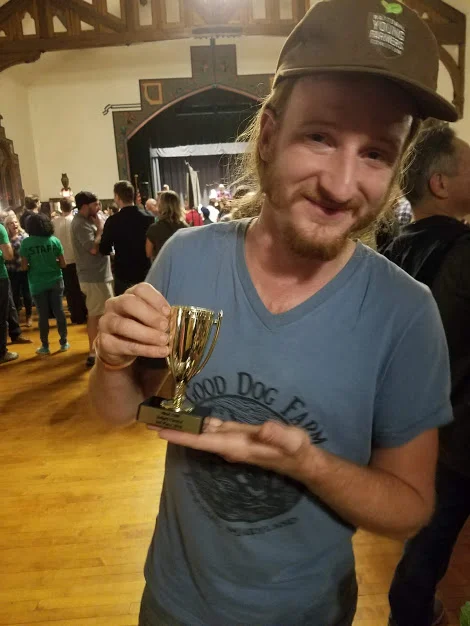 Bryan with his trophy!