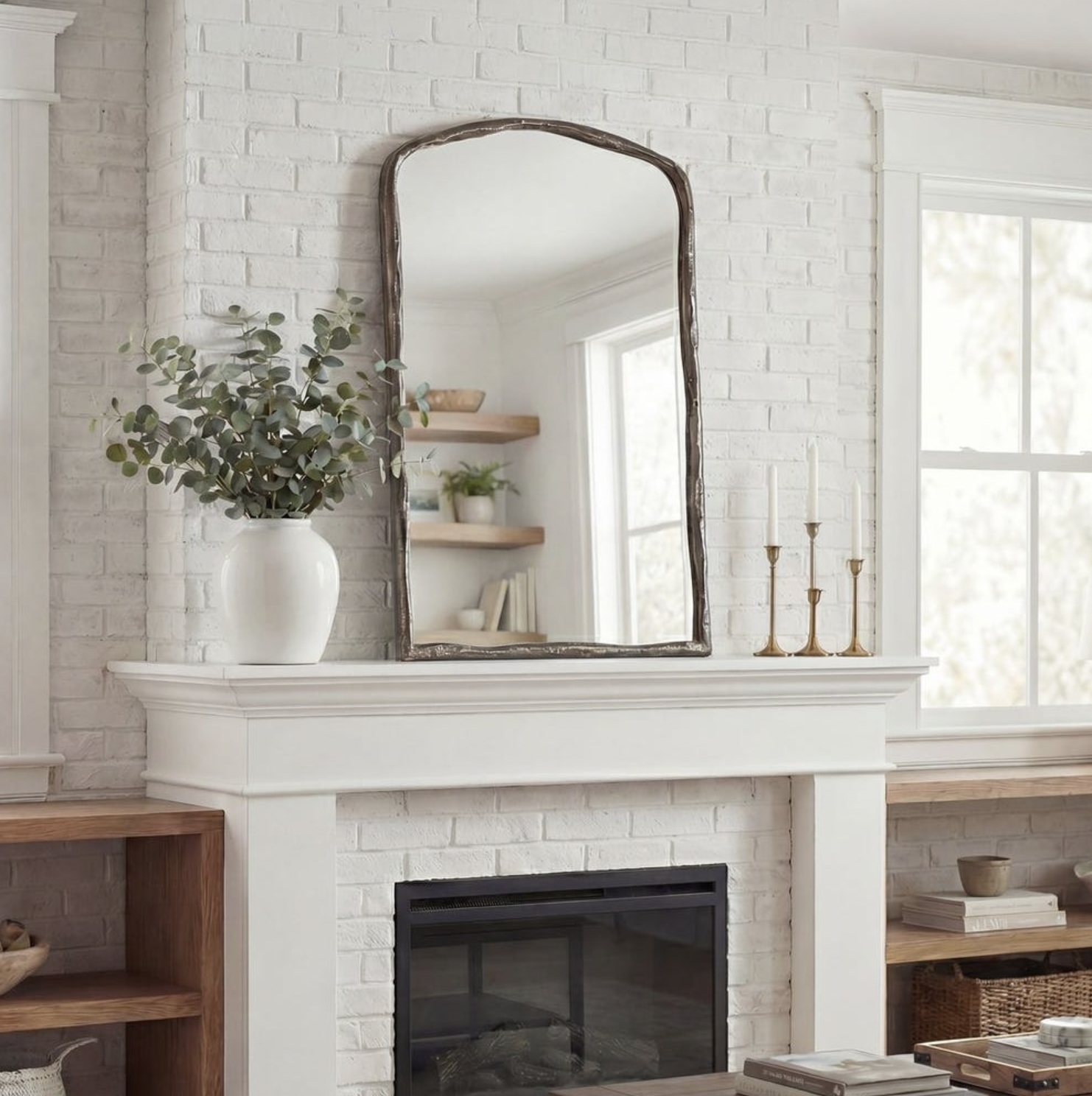 Hammered Arch Mirror