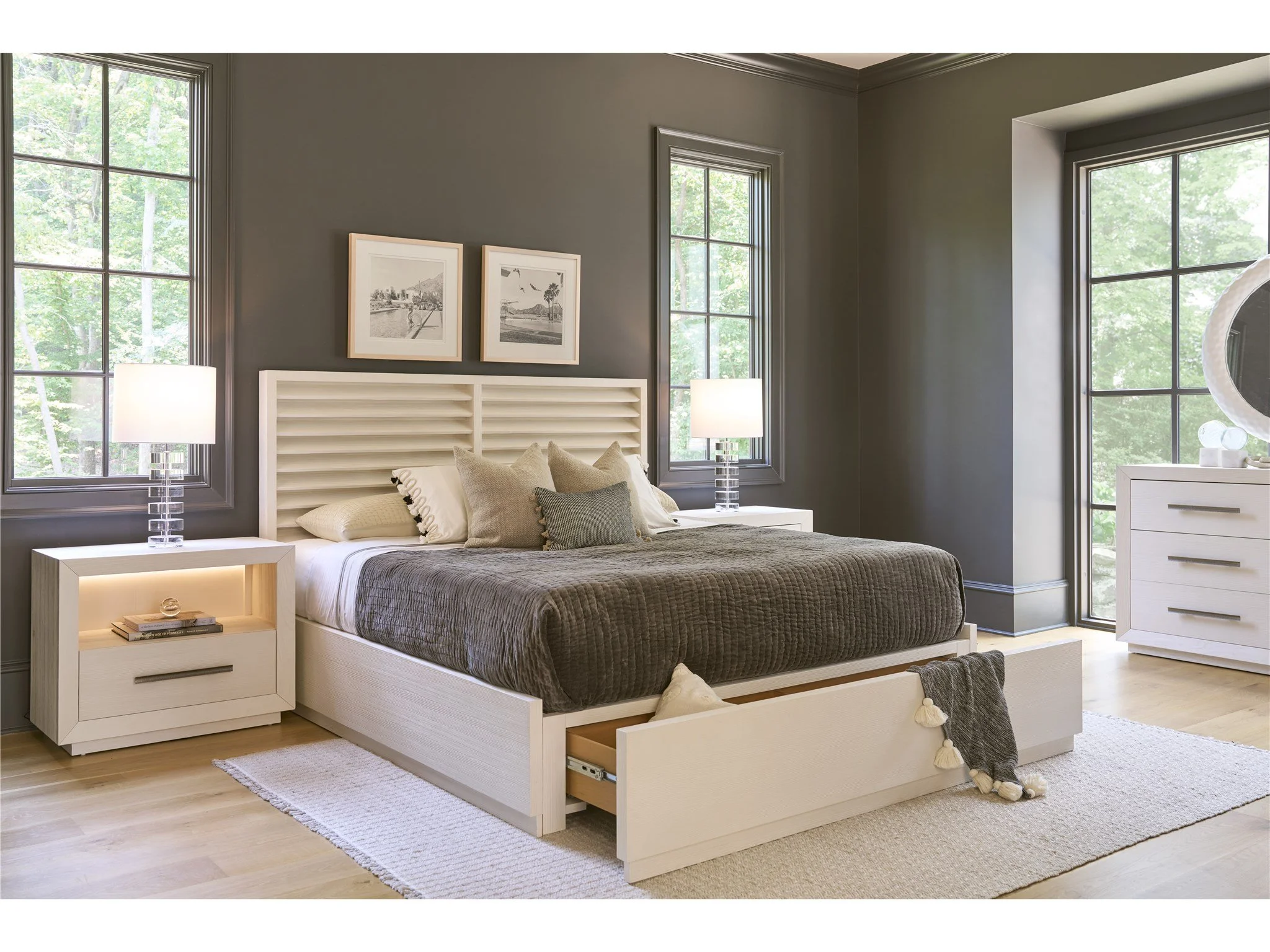 Shoreline Panel Bed w/ Storage Footboard