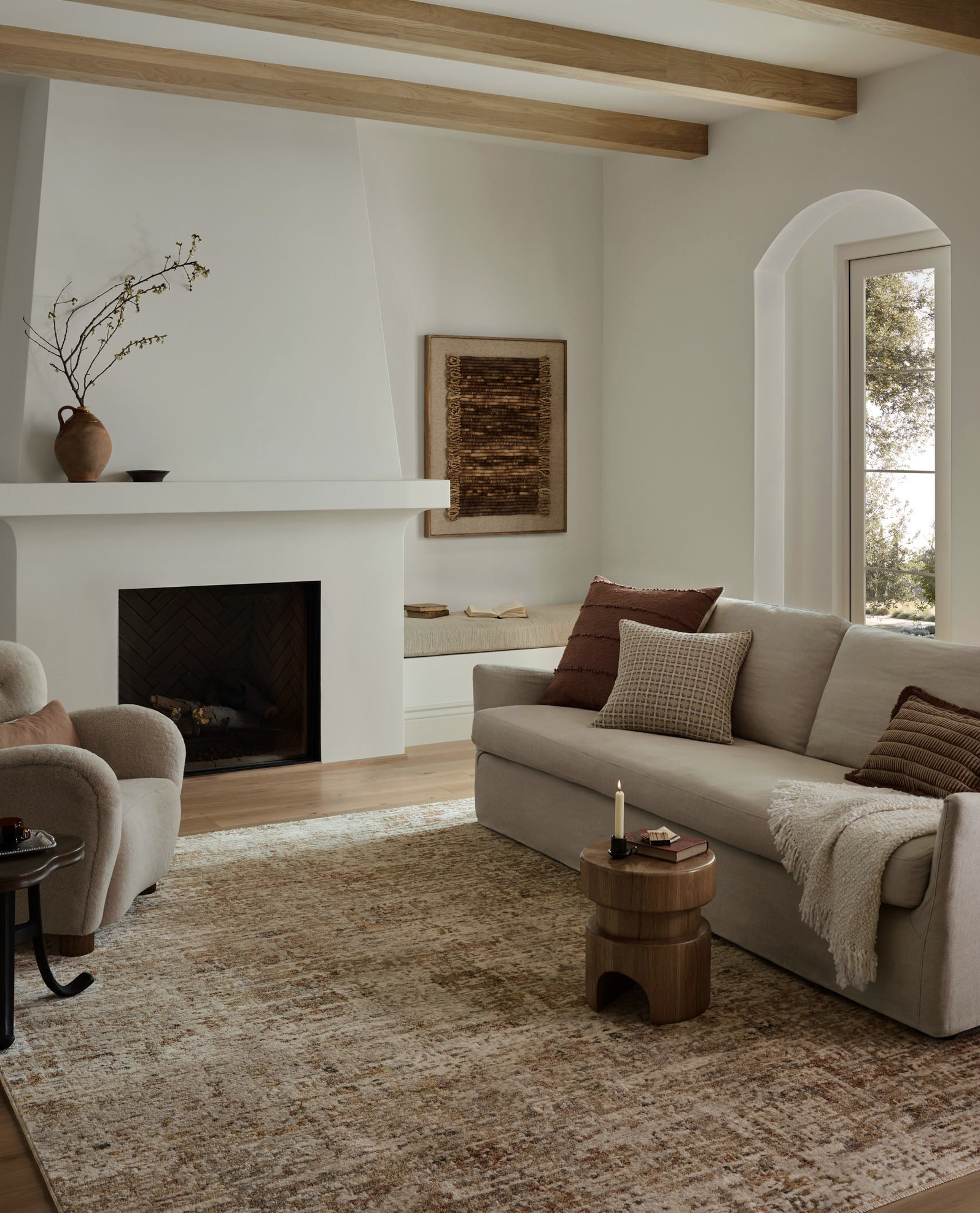 Natural/Sunset Nellie Area Rug
