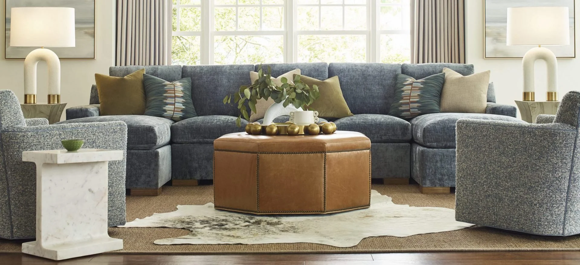 Customizable Custom Choices 42" Octogonal Storage Ottoman