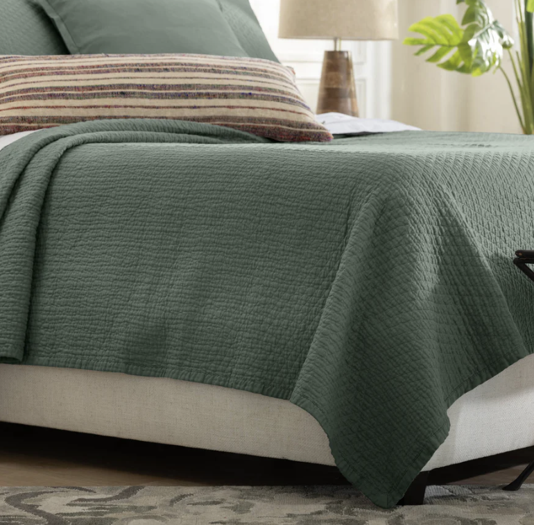 Dawn Quilted Thunder Herringbone Coverlet Collection