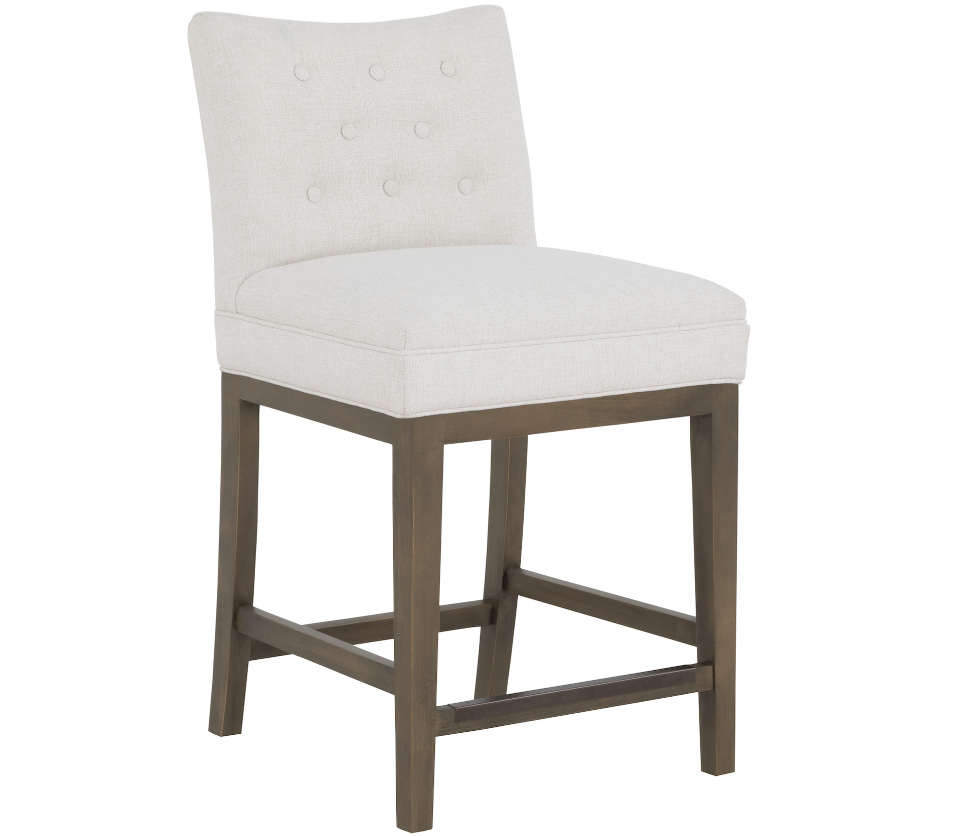 Customizable Tufted Concave Short Back Stationary Stool