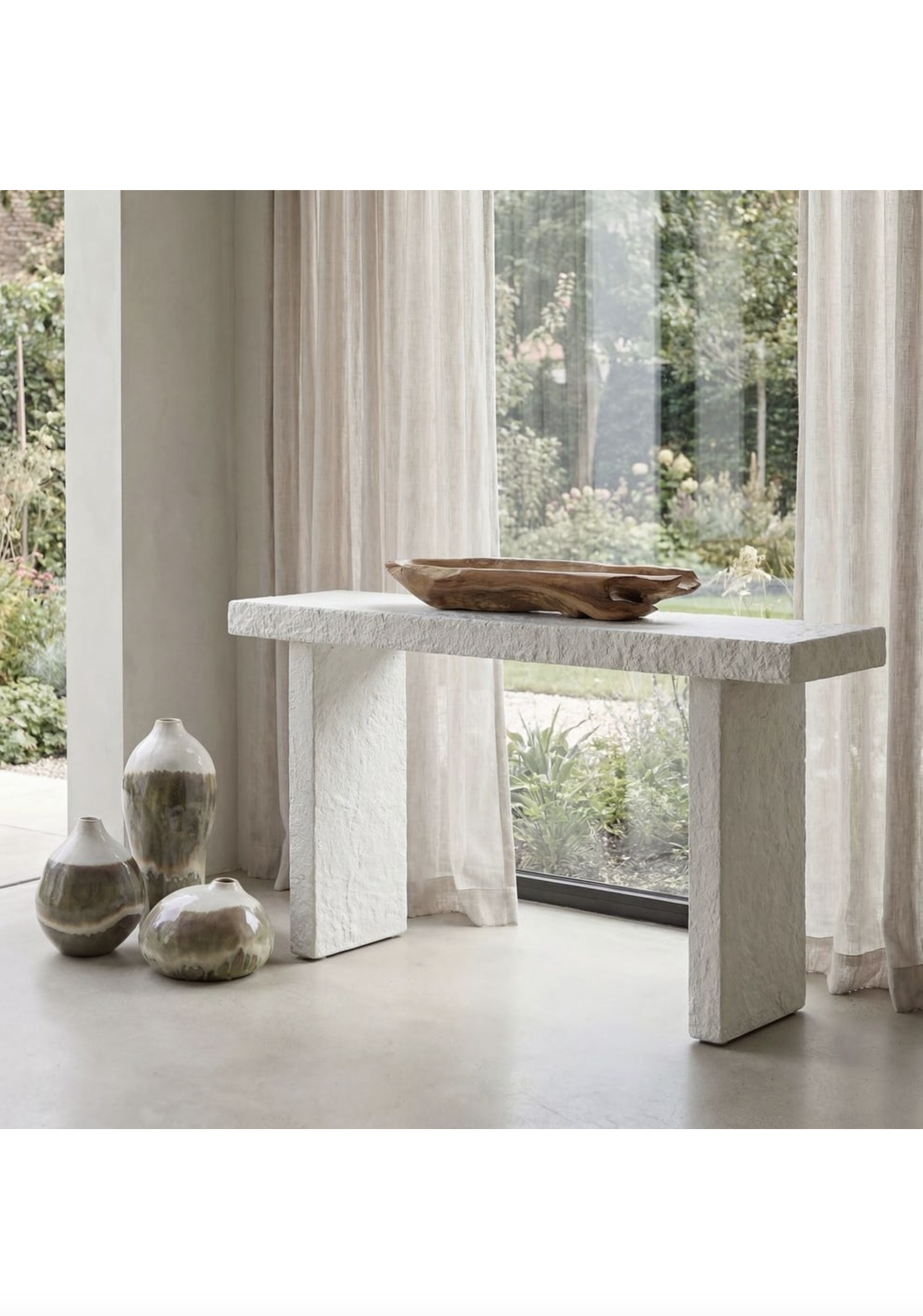 Limestone Hagan Console Table