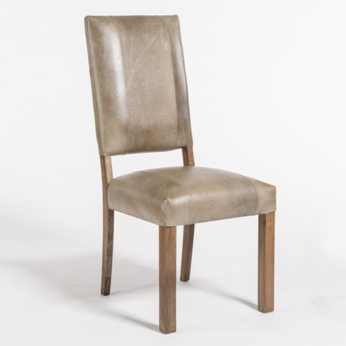Bradford Caramel Leather Dining Chair, Folio Saddle Top Grain Leather Dining Chair