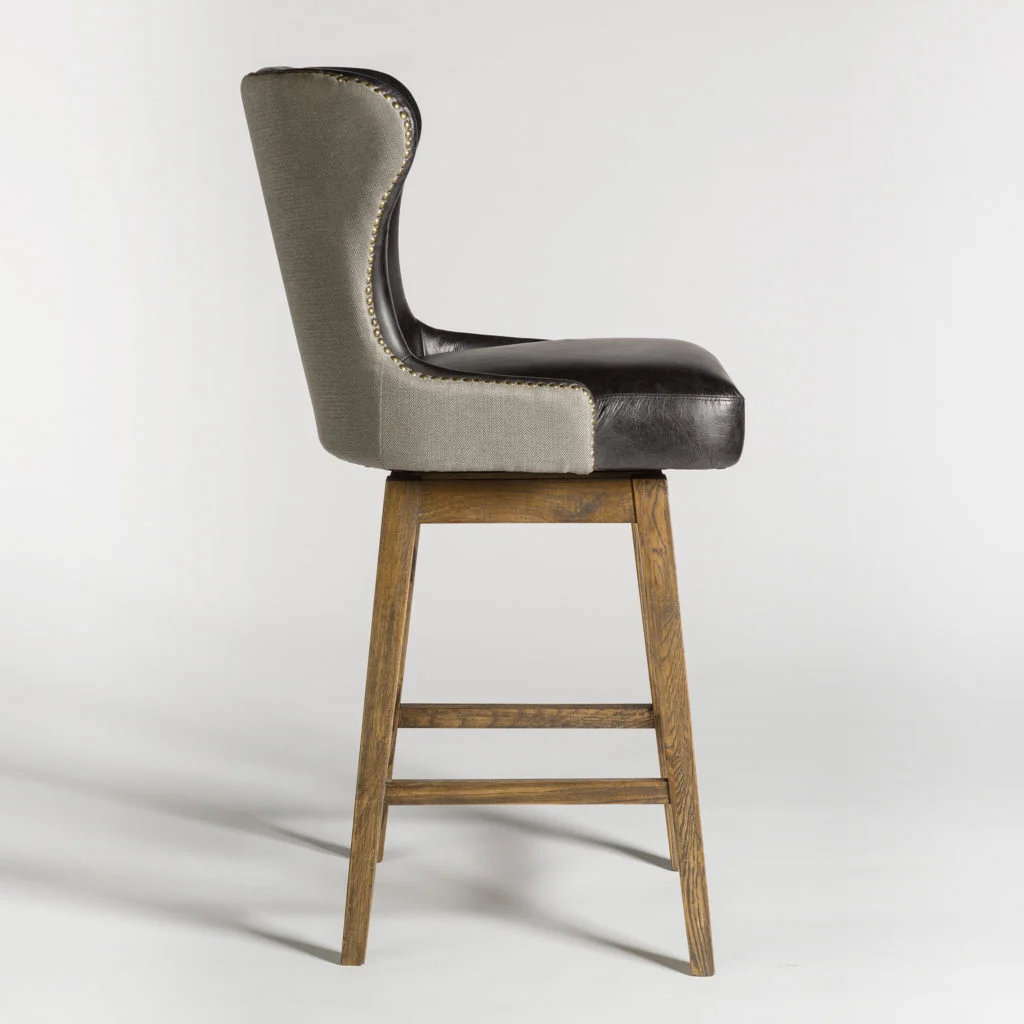 Manhattan TwoTone Swivel Stool — Miller's Home Furnishings