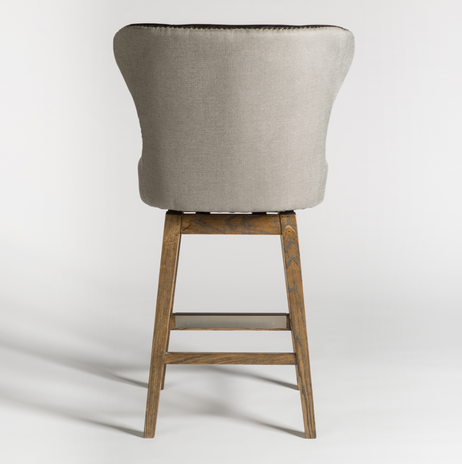 Manhattan TwoTone Swivel Stool — Miller's Home Furnishings