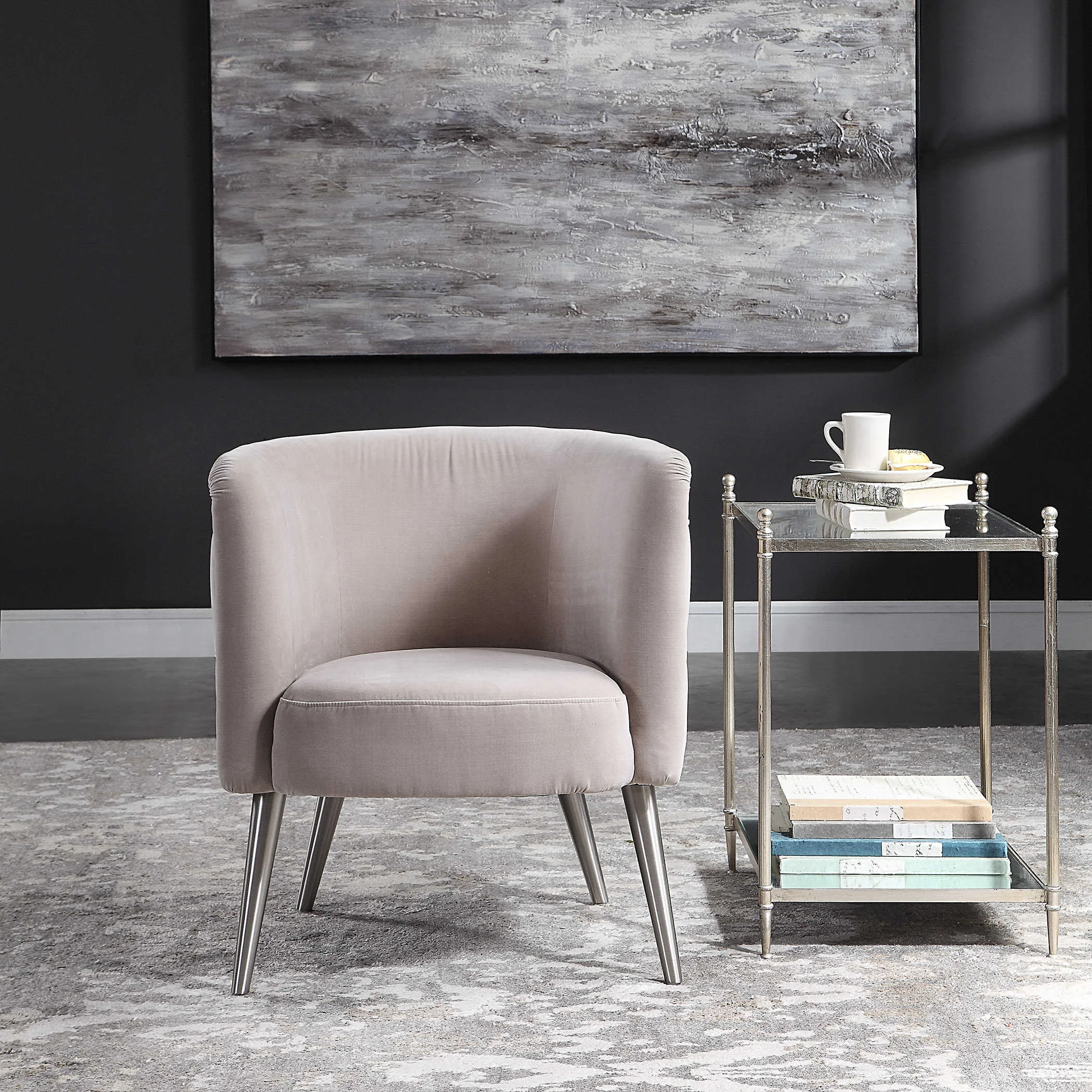 Champagne Haider Accent Chair — Miller 