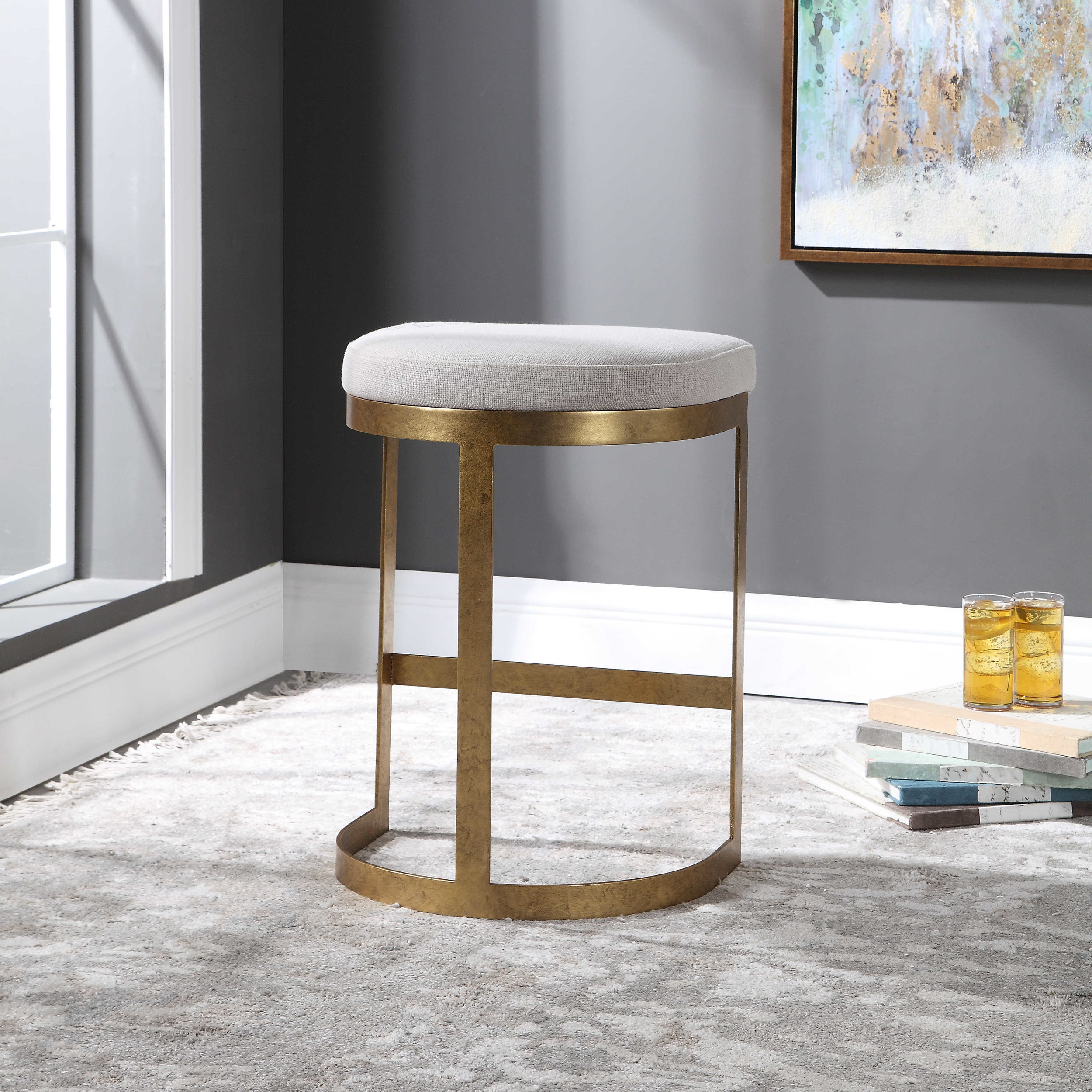 Gold Ivanna Counter Stool