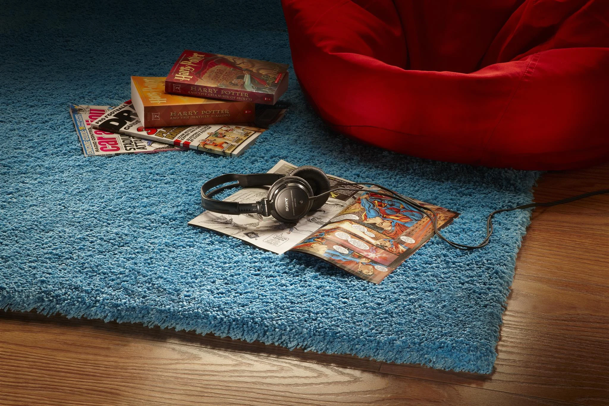 Highlighter Blue Shag Bliss Rug 2.jpg