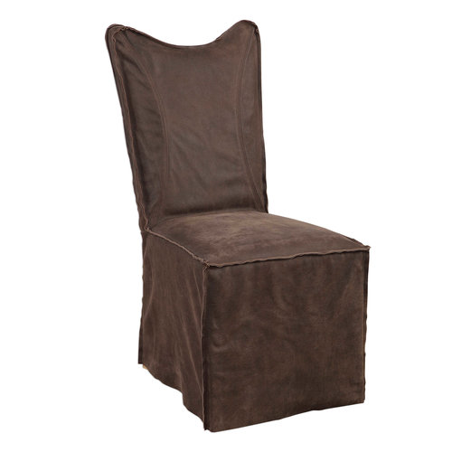 Chocolate Delroy Armless Chairs