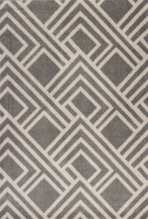 Grey Modern Lucia Indoor/Outdoor Rug 
