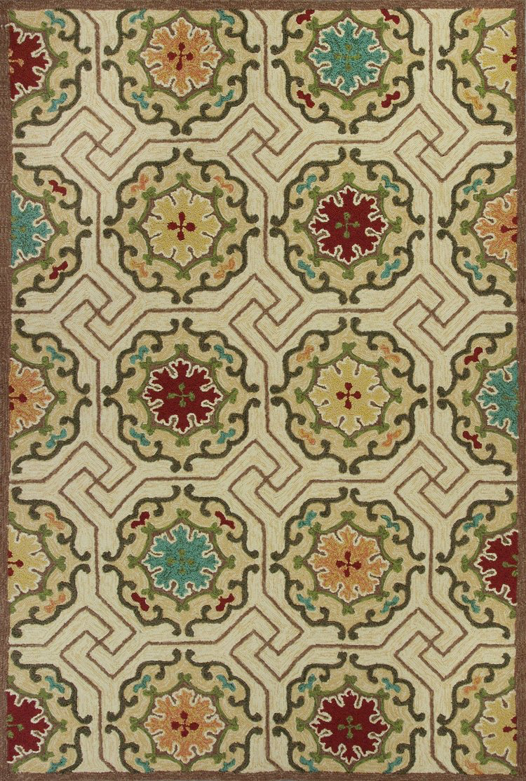 Ivory Mosaic Meridian Area Rug