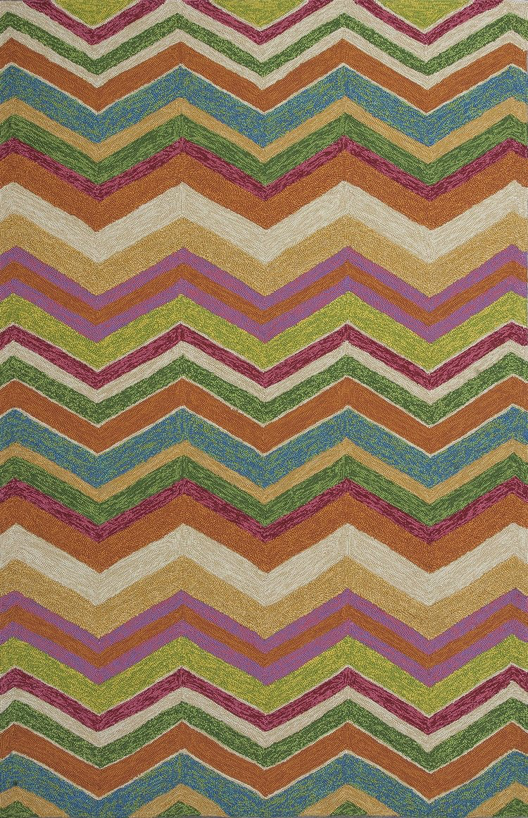 Multicolor Chevron Meridian Area Rug