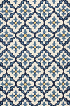 Ivory &amp; Blue Harbor Indoor/Outdoor Area Rug