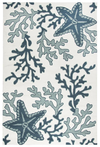 Aqua/Off White Azzura Hill Rug