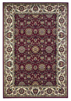 Red/Ivory Floral Agra Cambridge