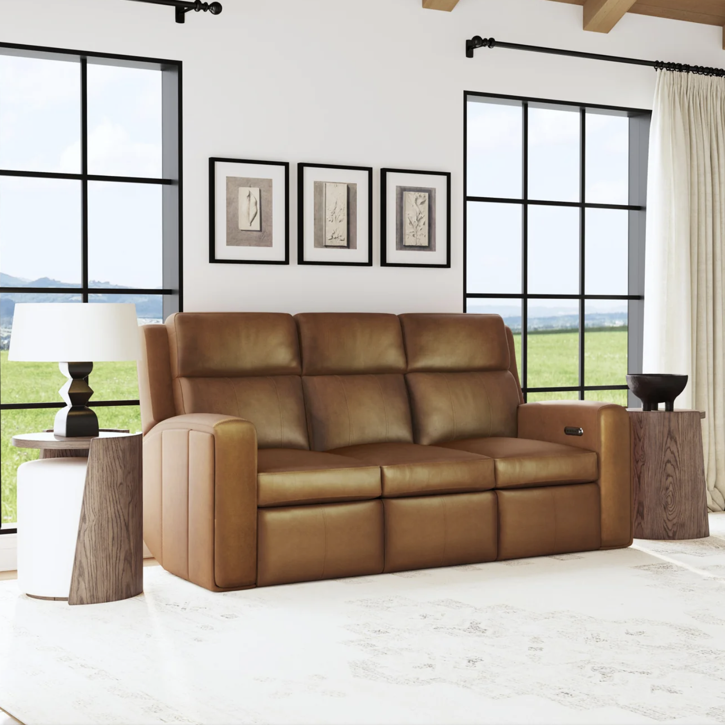 Wyatt Leather Power Reclining Sofa