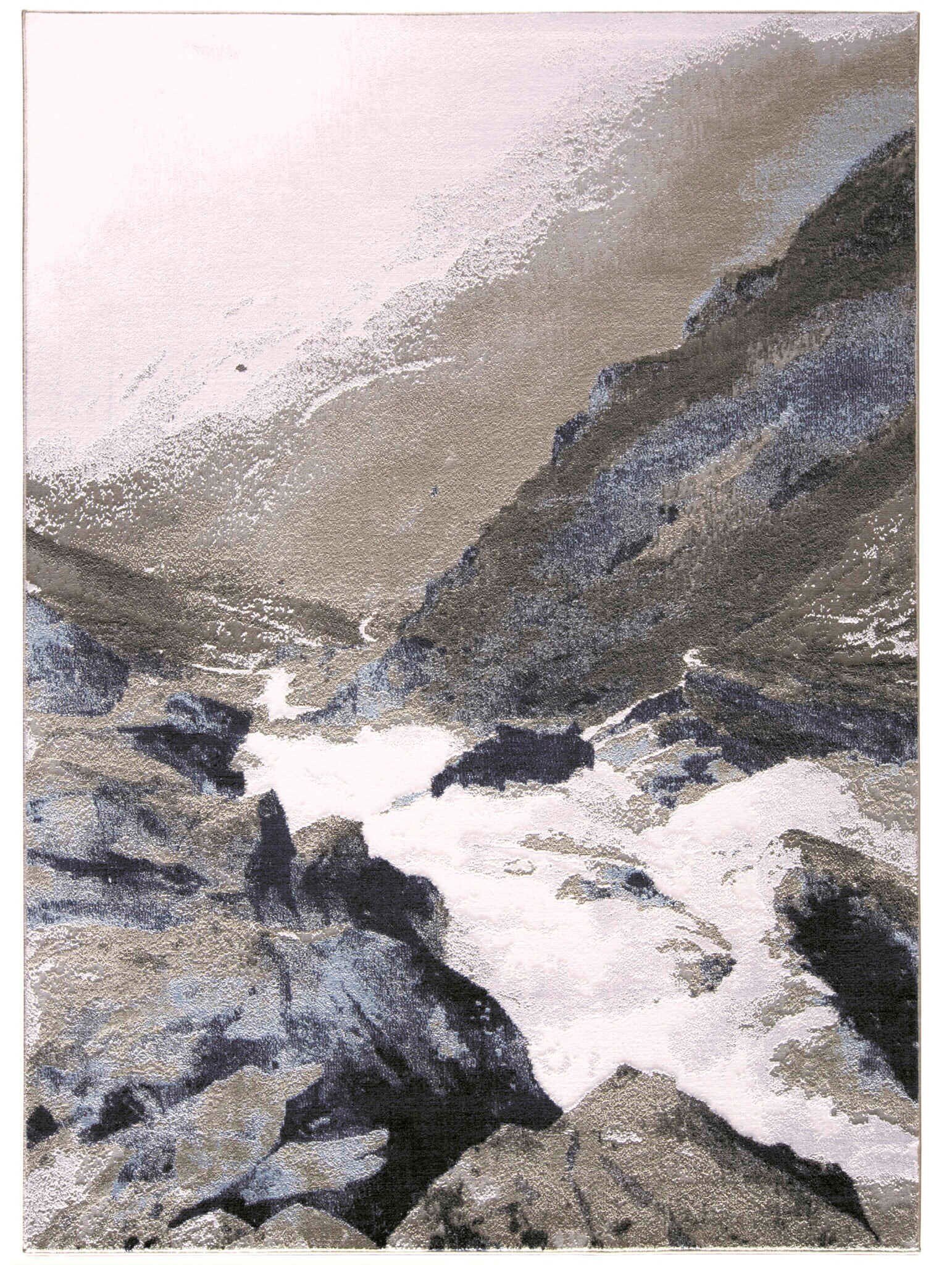 Gray-White Gaspar Area Rug