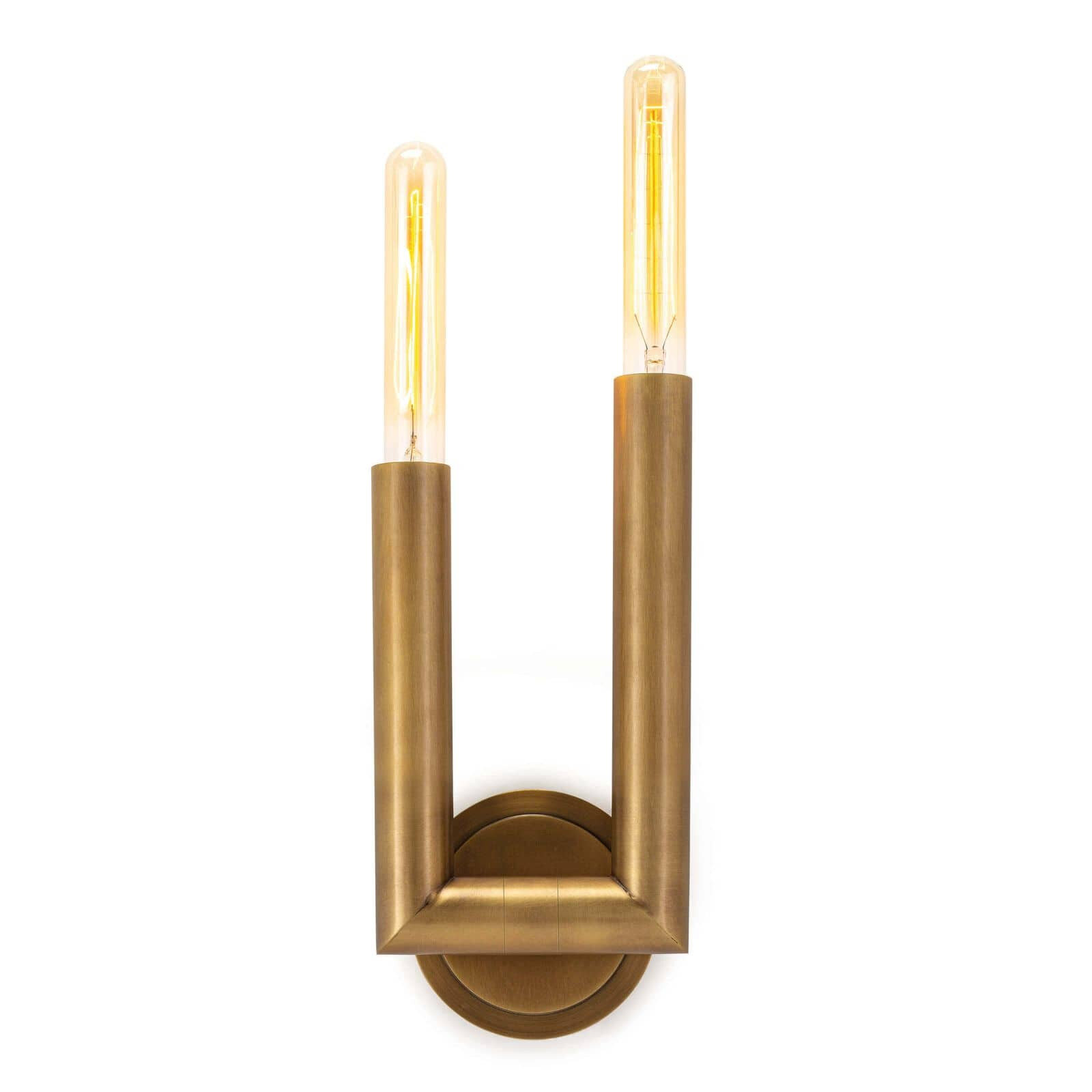 Natural Brass Wolfe Sconce