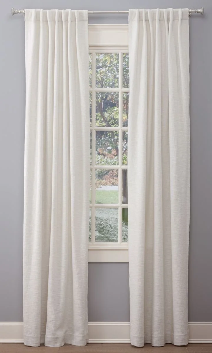 Customizable White Boucle Panel