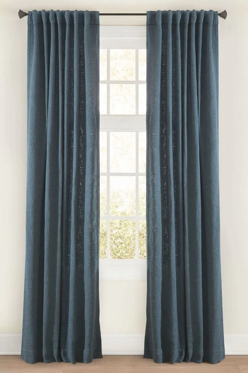 Customizable Indigo Boucles Panel