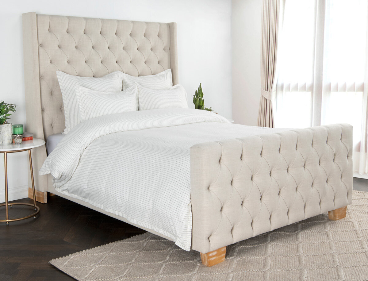 Karina Ivory Gray Duvet Collection