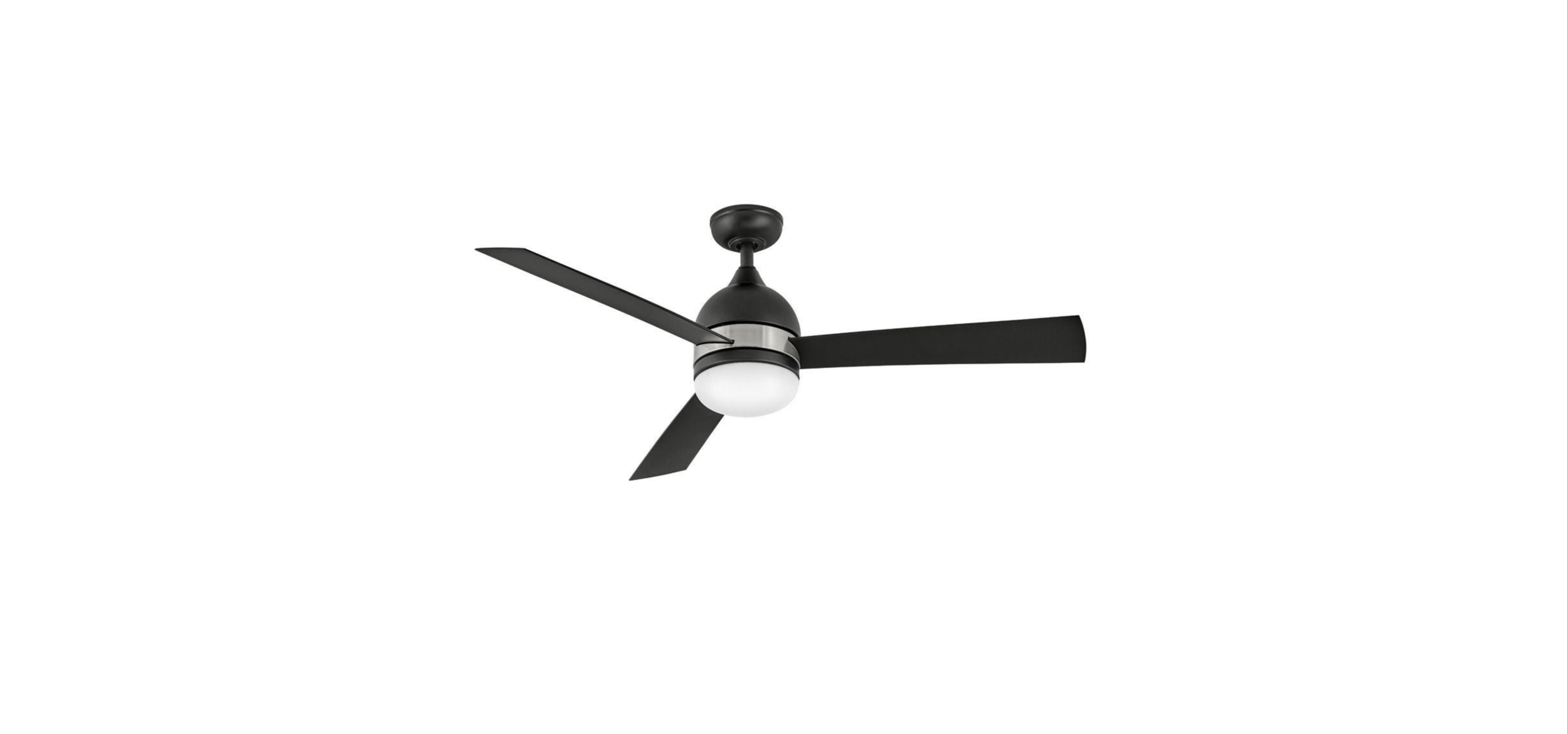 Matte Black/Brushed Nickel 52" Verge Indoor/Outdoor LED Fan