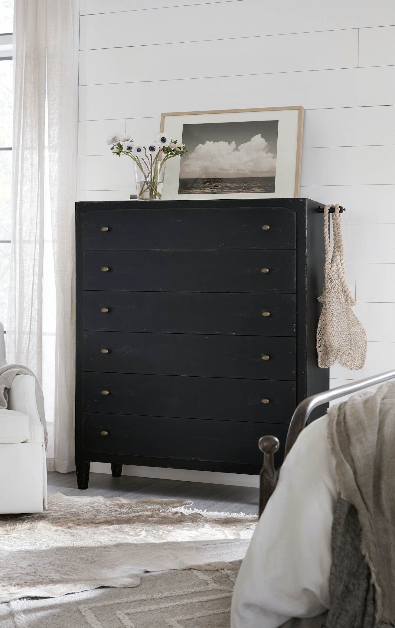 Black Ciao Bella <br/>Six-Drawer Chest  Miller's Home Furnishings