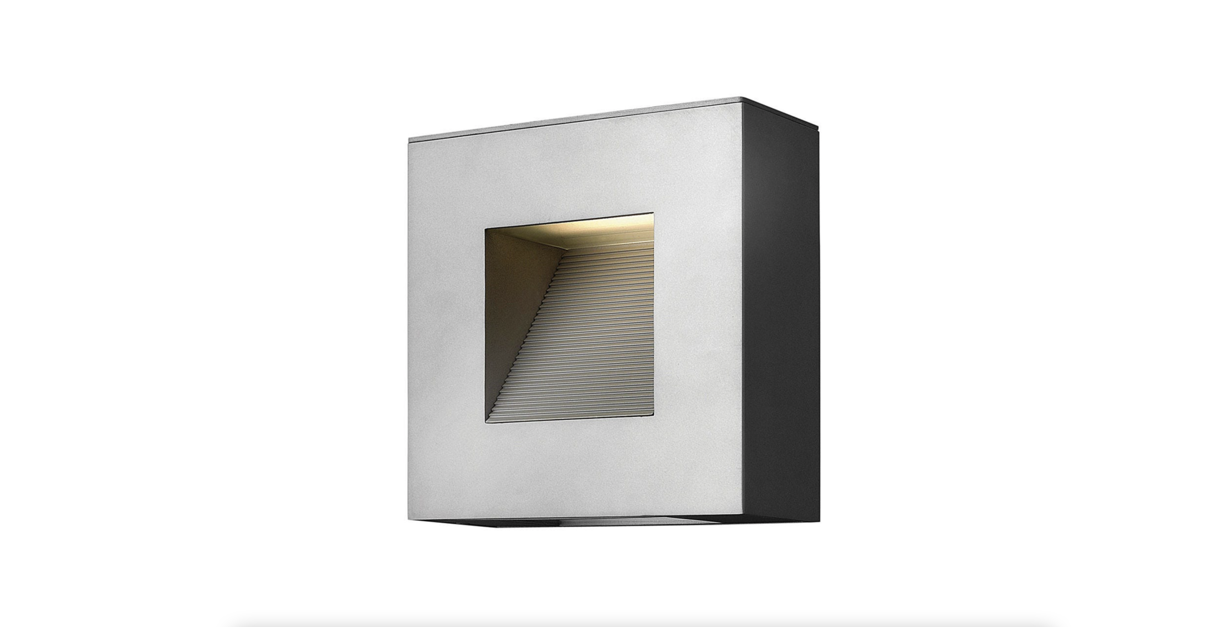 Small Titanium Luna LED Outdoor Sconce