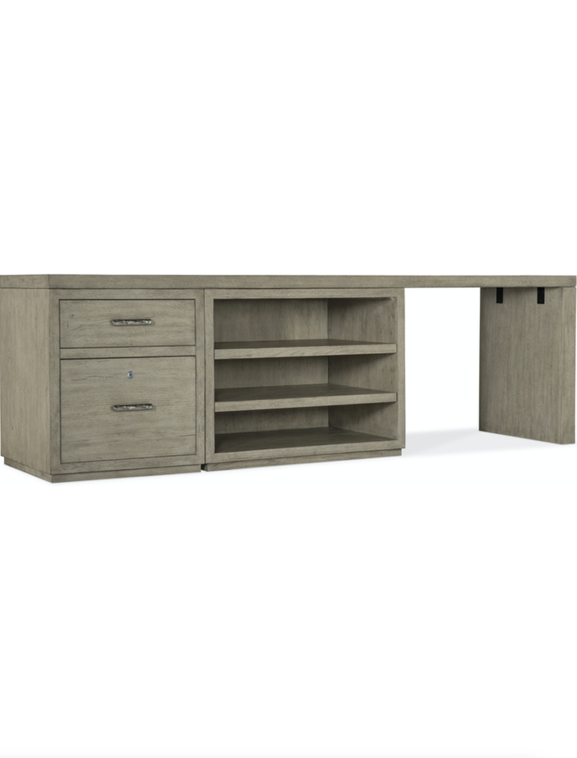 Linville Falls Desk- 96 In Top-Small File-Open and Leg