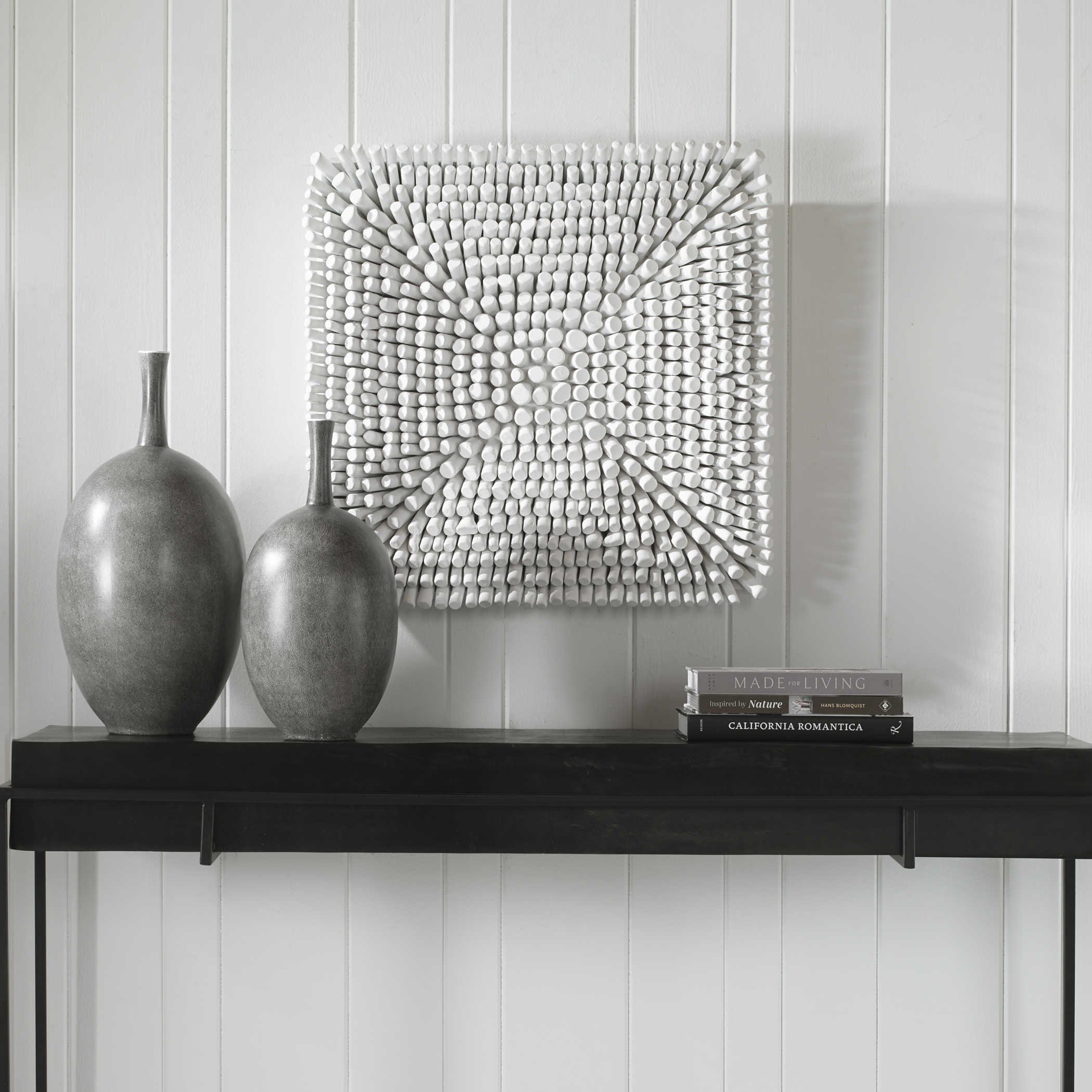 White Portside Wood Wall Panel