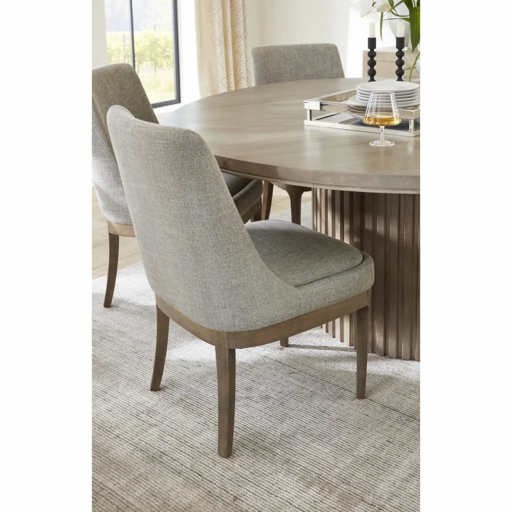 Bradley Misted Ash Round Dining Table — Miller's Home Furnishings