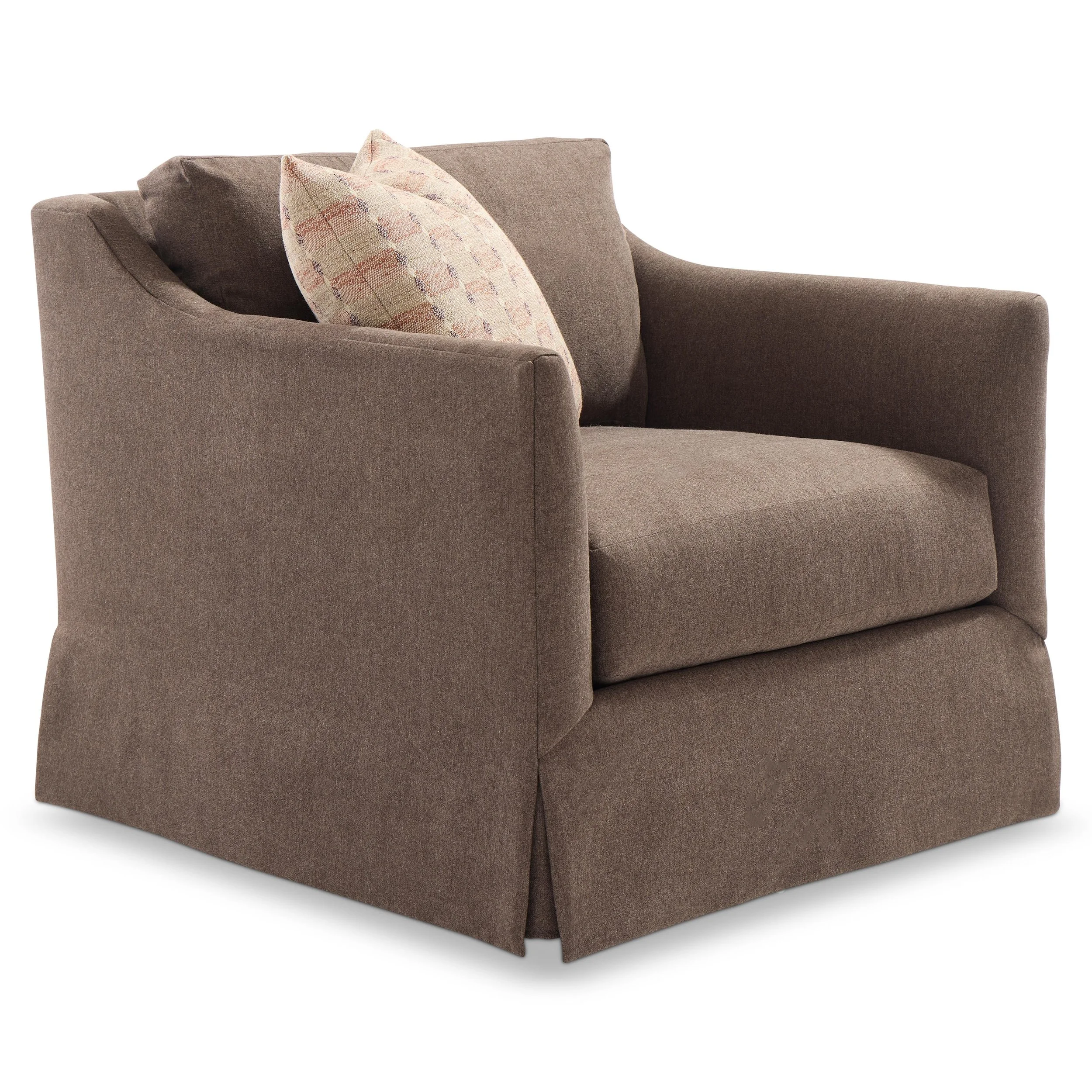 Customizable Langley Fabric Swivel Chair